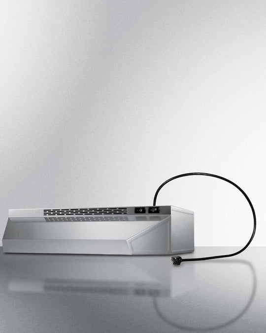 Summit H1720PTCRDSS 20" Under Cabinet Recirculating Range Hood With Plug