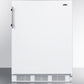 Summit FF61ADA Ada Compliant Freestanding All-Refrigerator For Residential Use, Auto Defrost With White Exterior