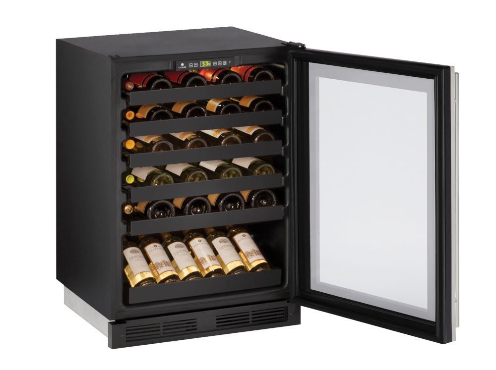 U-Line U1224WCS00B 1224Wc 24" Wine Refrigerator With Stainless Frame Finish (115 V/60 Hz Volts /60 Hz Hz)