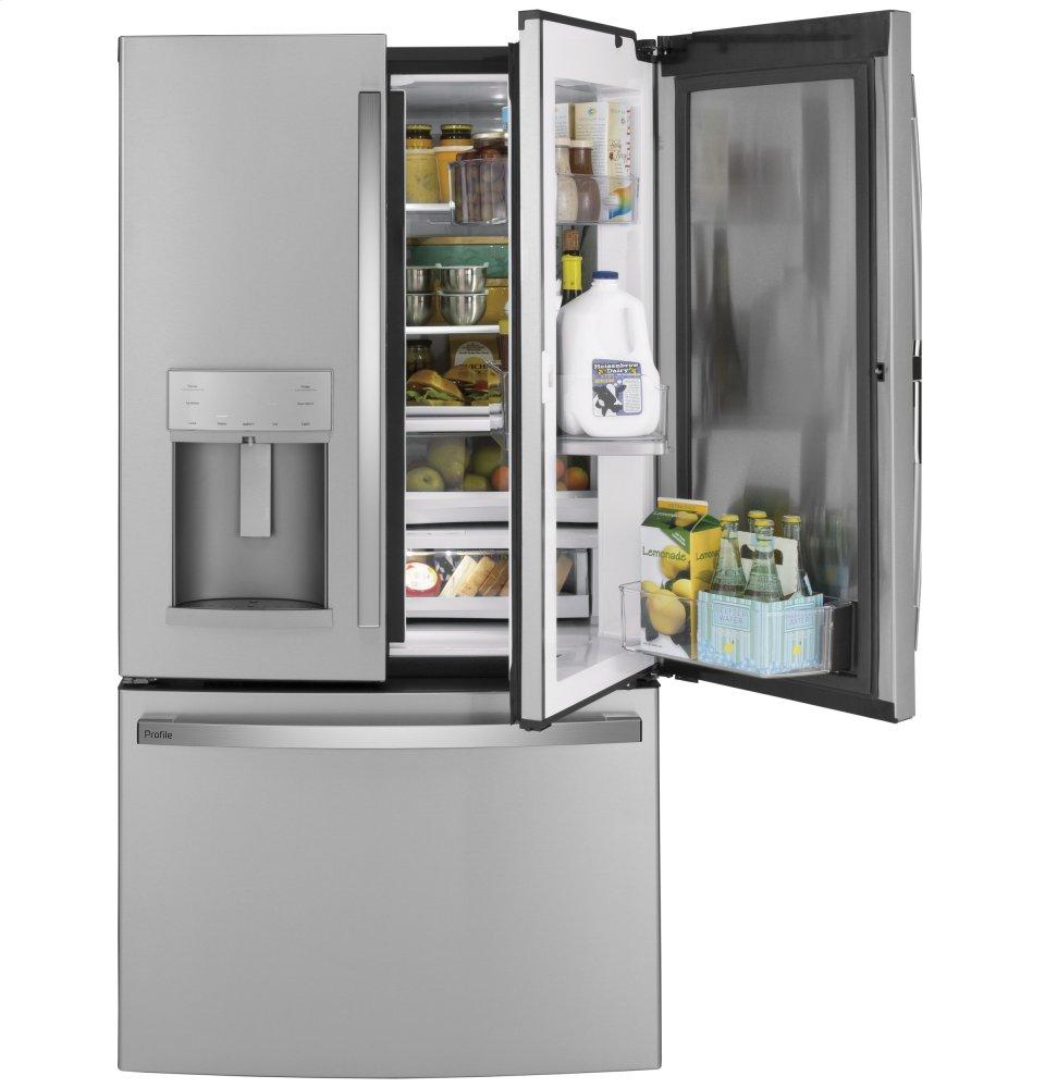 Ge Appliances PFD28KYNFS Ge Profile™ Series 27.7 Cu. Ft. Fingerprint Resistant French-Door Refrigerator With Door In Door And Hands-Free Autofill