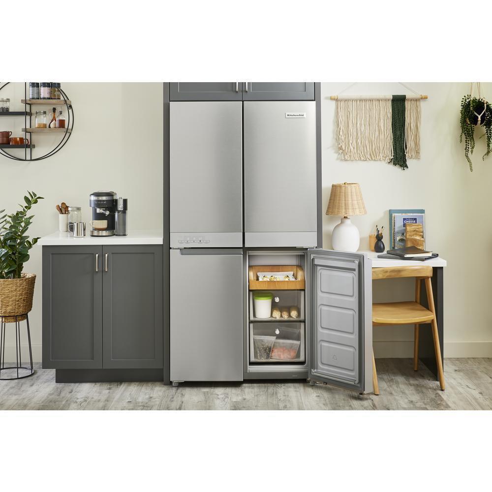 Kitchenaid KRQC506MPS 19.4 Cu. Ft. 36-Inch Wide Counter-Depth 4-Door Refrigerator With Printshield™ Finish