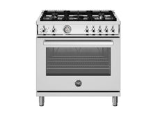 Bertazzoni PRO365DFMXV 36 Inch Dual Fuel Range, 6 Burners, Electric Oven Stainless Steel