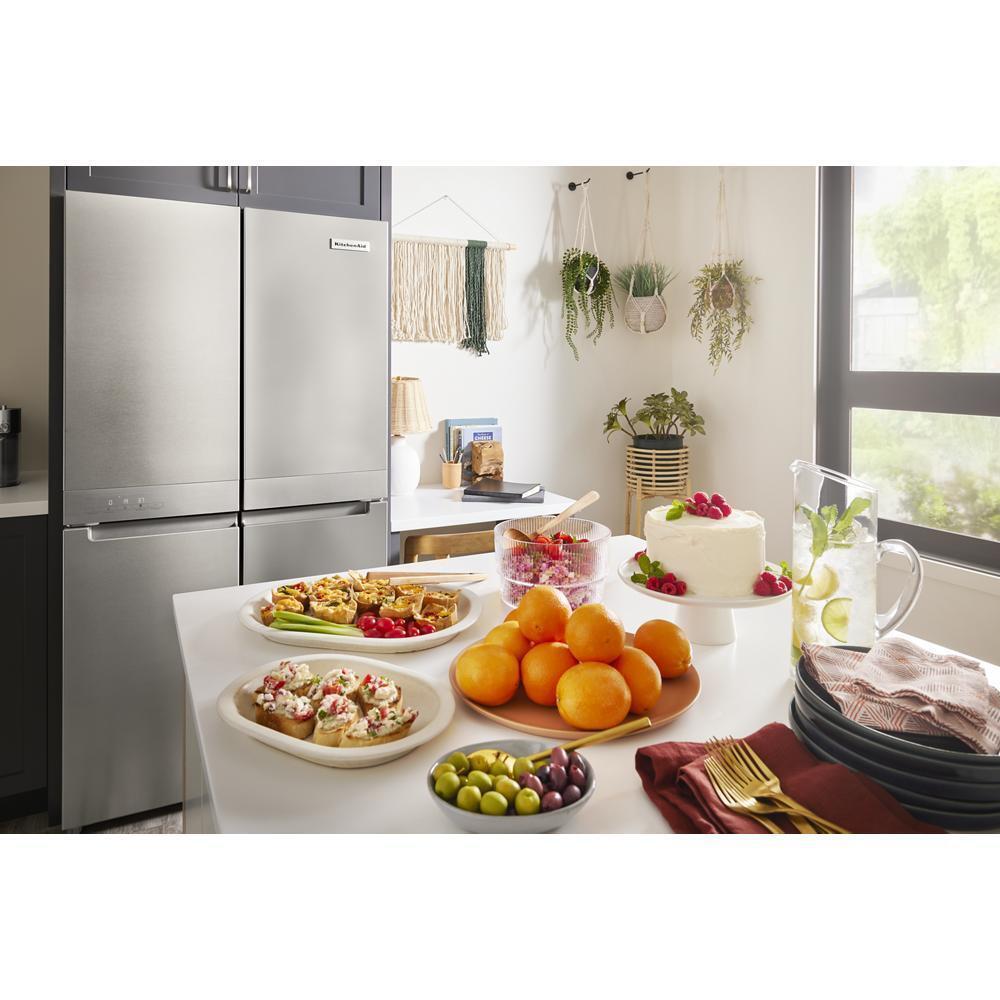 Kitchenaid KRQC506MPS 19.4 Cu. Ft. 36-Inch Wide Counter-Depth 4-Door Refrigerator With Printshield™ Finish