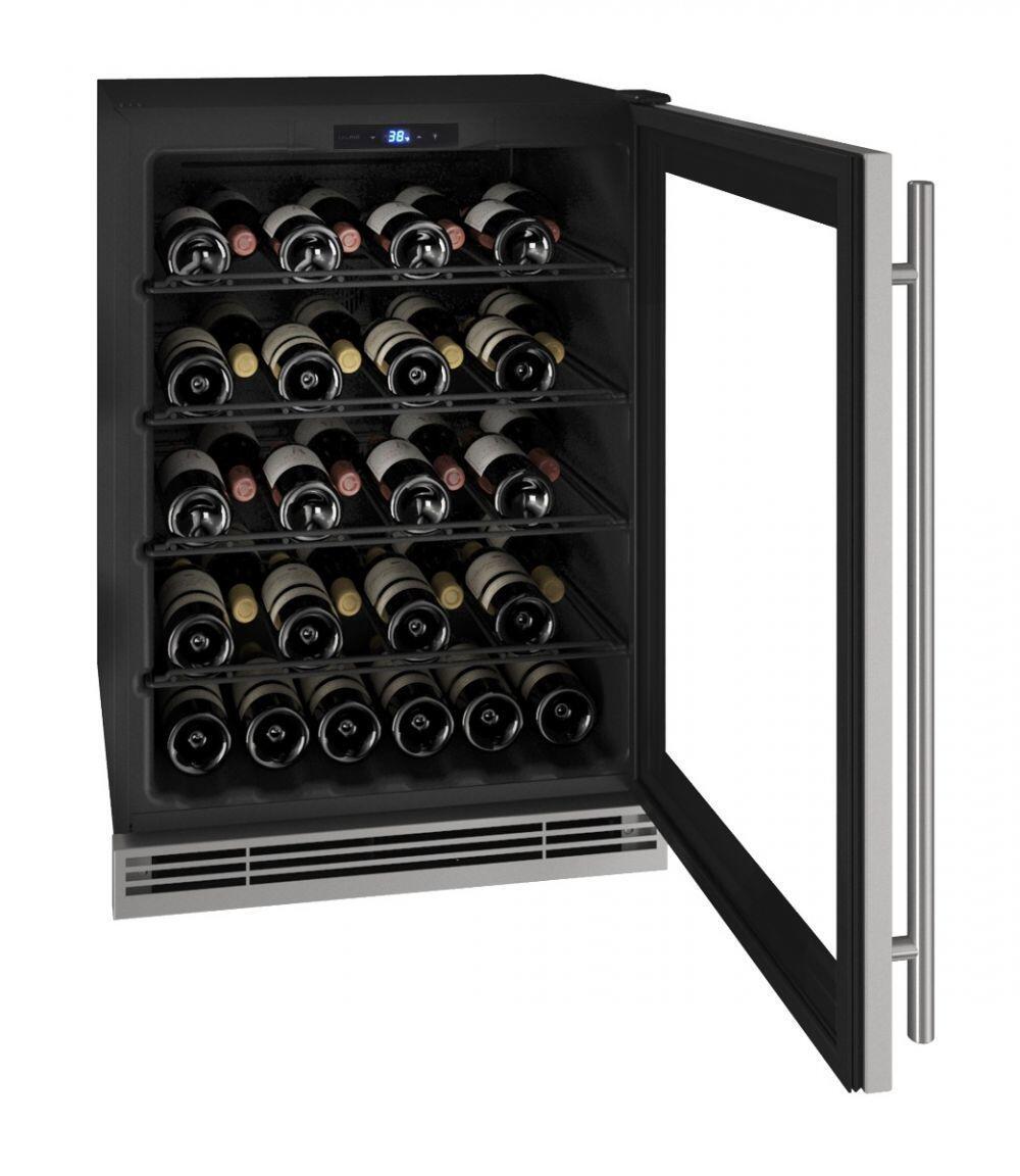 U-Line UHWC024SG01A Hwc024 24" Wine Refrigerator With Stainless Frame Finish (115V/60 Hz Volts /60 Hz Hz)