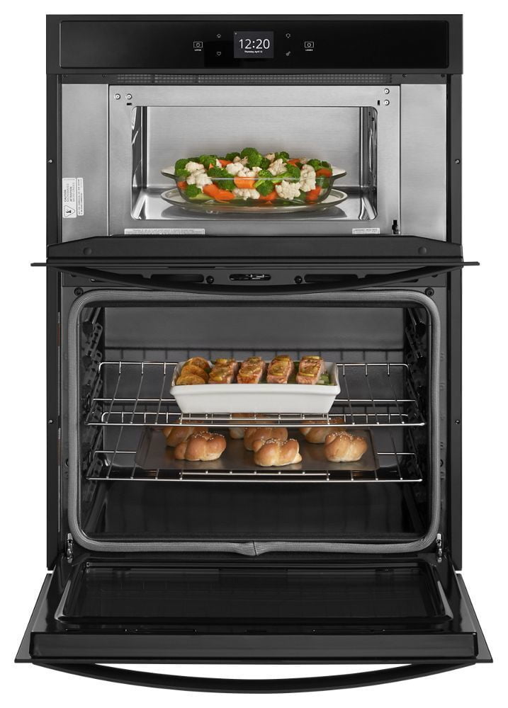 Whirlpool WOC54EC0HB 6.4 Cu. Ft. Smart Combination Wall Oven With Touchscreen