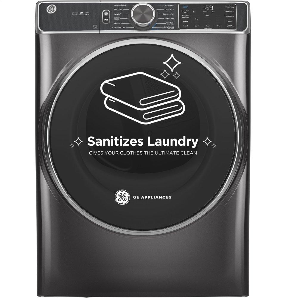 Ge Appliances GFD85ESPNDG Ge® 7.8 Cu. Ft. Capacity Smart Front Load Electric Dryer With Steam And Sanitize Cycle