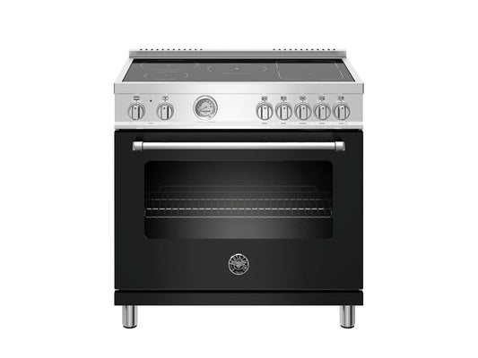 Bertazzoni MAST365INMNEE 36 Inch Induction Range, 5 Heating Zones, Electric Oven Nero Matt