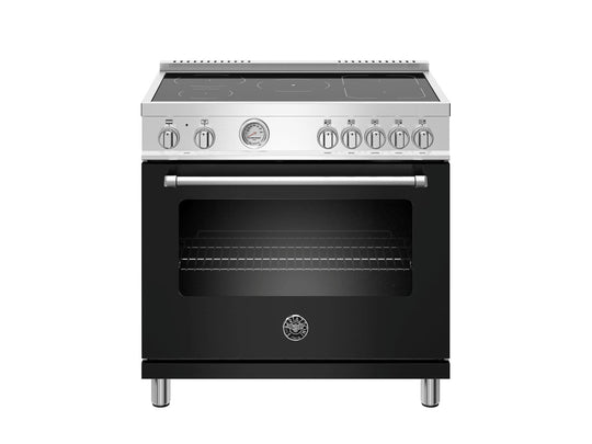 Bertazzoni MAST365INMNEE 36 Inch Induction Range, 5 Heating Zones, Electric Oven Nero Matt