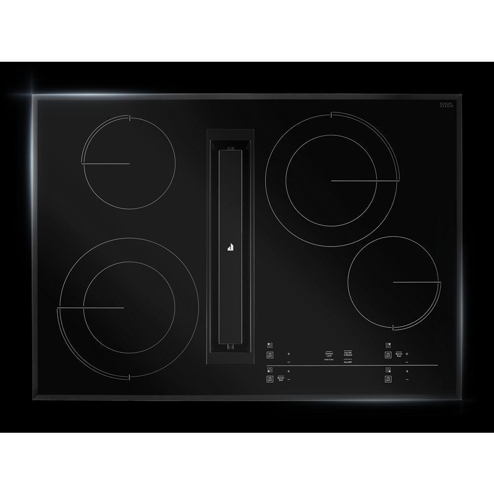 Jennair JED4430KB 30" Oblivion Glass Electric Radiant Downdraft Cooktop With Tap Touch Controls