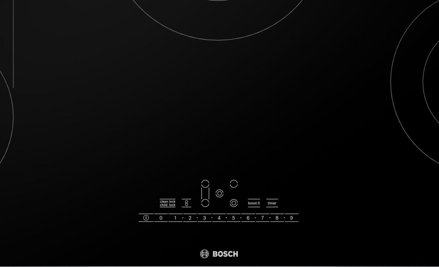 Bosch NET8669UC 800 Series Electric Cooktop 36'' Black, Surface Mount Without Frame Net8669Uc