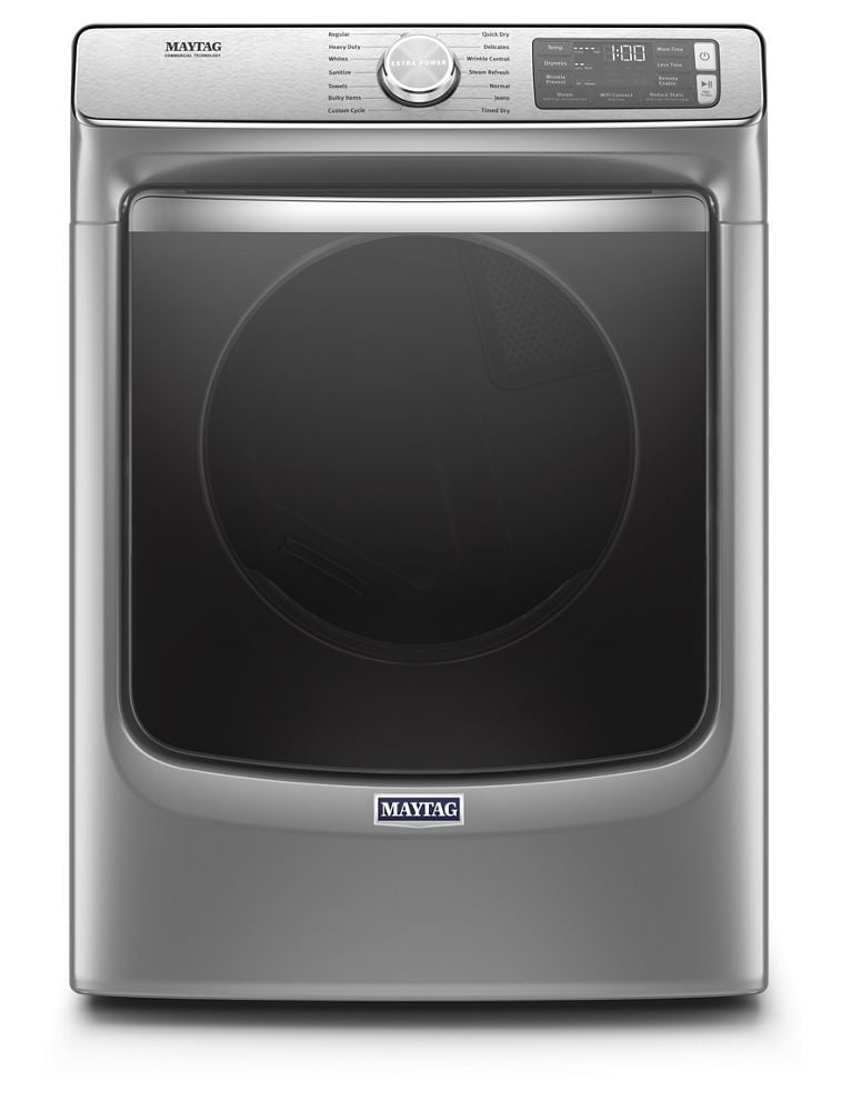 Maytag MED8630HC Smart Front Load Electric Dryer With Extra Power And Advanced Moisture Sensing With Industry-Exclusive Extra Moisture Sensor - 7.3 Cu. Ft.