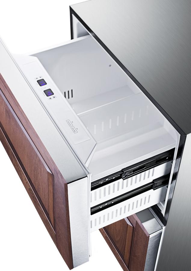 Summit SPRF2D5PNR 24" Wide Panel-Ready 2-Drawer Refrigerator-Freezer (Panel Not Included)