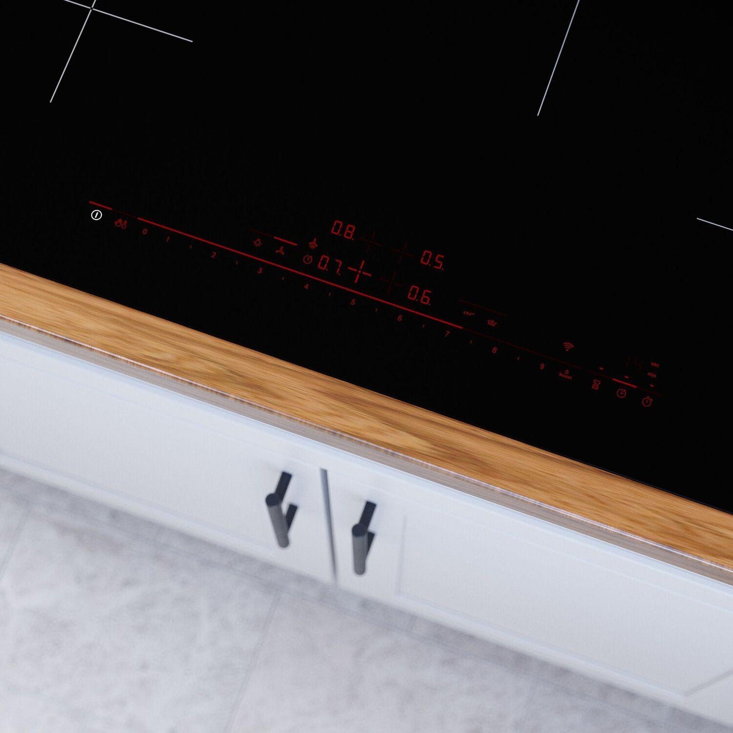 Bosch NIT8060UC 800 Series Induction Cooktop 30'' Black, Surface Mount Without Frame Nit8060Uc