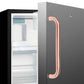 Summit ADA302BRFZSSTBC Built-In Undercounter, Ada Compliant Refrigerator-Freezer Designed For General Purpose Storage, With A Stainless Steel Door, Pure Copper Towel Bar Handle, Manual Defrost Operation, And Front Lock