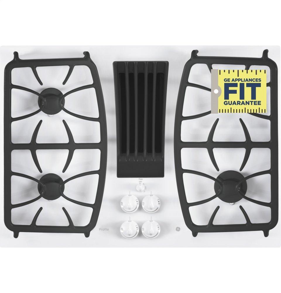 Ge Appliances PGP9830TJWW Ge Profile™ 30" Built-In Gas Downdraft Cooktop