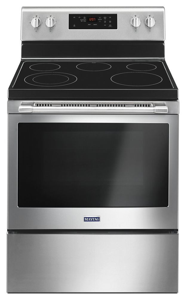 Maytag MER6600FZ 30-Inch Wide Electric Range With Shatter-Resistant Cooktop - 5.3 Cu. Ft.