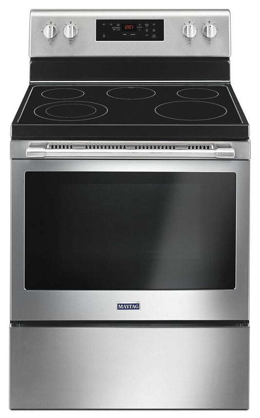 Maytag MER6600FZ 30-Inch Wide Electric Range With Shatter-Resistant Cooktop - 5.3 Cu. Ft.