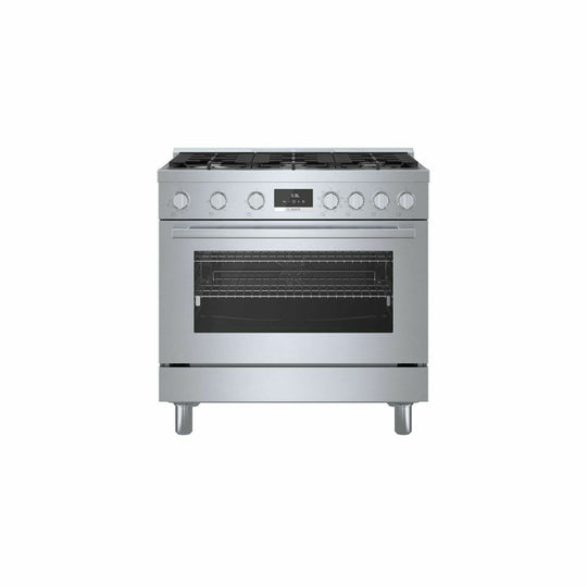 Bosch HDS8655U 800 Series Dual Fuel Freestanding Range 36'' Stainless Steel Hds8655U