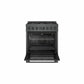 Bosch HGS8045UC 800 Series Gas Freestanding Range 30'' Black Stainless Steel Hgs8045Uc