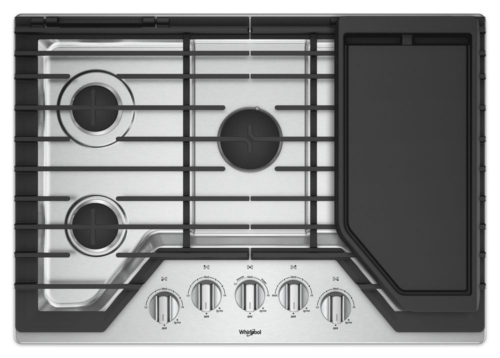 Whirlpool WCG97US0HS 30-Inch Gas Cooktop With Griddle