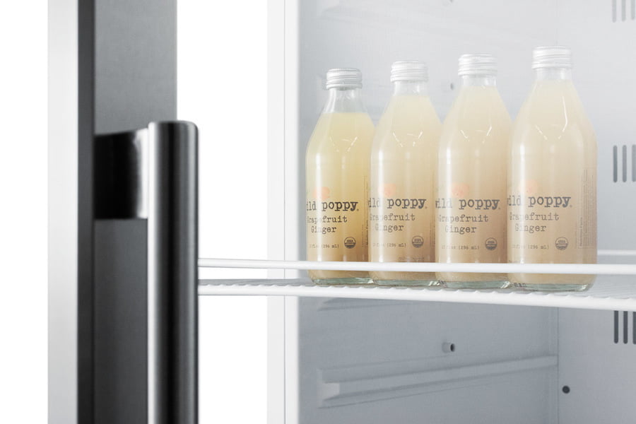 Summit SCR1400WCSS Commercial Beverage Merchandiser With 12.6 Cu.Ft. Capacity, Digital Thermostat, Self-Closing Door, And Stainless Steel Cabinet; Replaces Scr1400Css