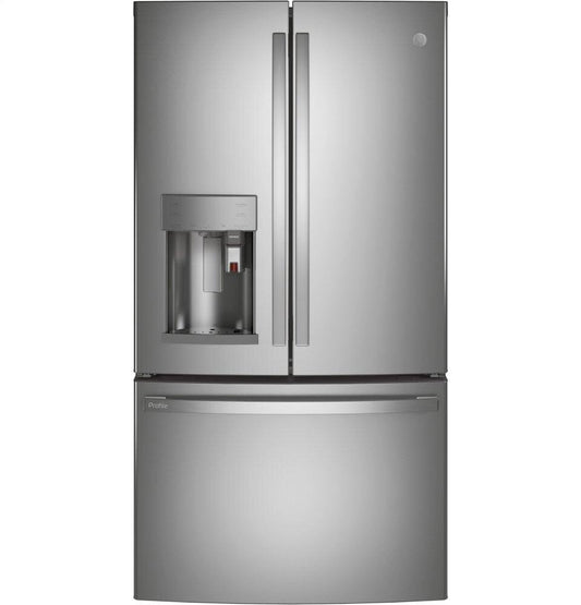 Ge Appliances PYE22PYNFS Ge Profile™ Series Energy Star® 22.1 Cu. Ft. Smart Counter-Depth Fingerprint Resistant French-Door Refrigerator With Keurig® K-Cup® Brewing System