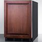 Summit FF7BBIIF Commercially Listed Built-In Undercounter All-Refrigerator For General Purpose Use, Auto Defrost W/Panel-Ready Door And Black Cabinet