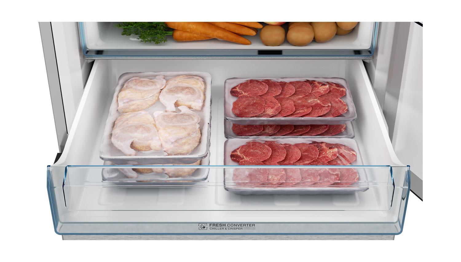 Sharp SJB1255GS Sharp 24 In. Bottom-Freezer Counter-Depth Refrigerator