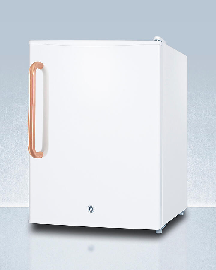 Summit FS30LTBC Compact Manual Defrost All-Freezer For Medical/General Purpose Use, With Pure Copper Handle, Lock, And Factory-Reversible Door