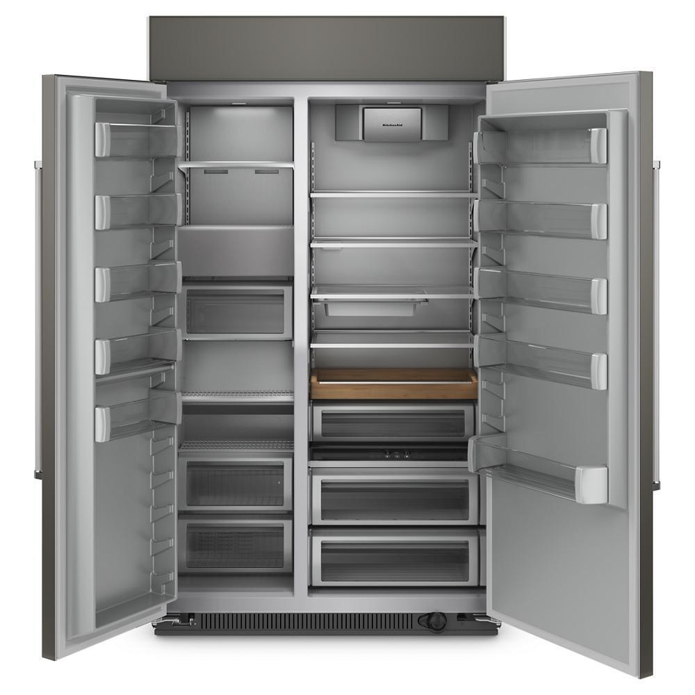 Kitchenaid KBSN708MPA 30 Cu. Ft. 48"" Built-In Side-By-Side Refrigerator With Panel-Ready Doors