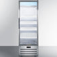 Summit ACR1415RH 14 Cu.Ft. Pharmaceutical All-Refrigerator With A Glass Door, Lock, Digital Thermostat, And A Stainless Steel Interior And Exterior Cabinet