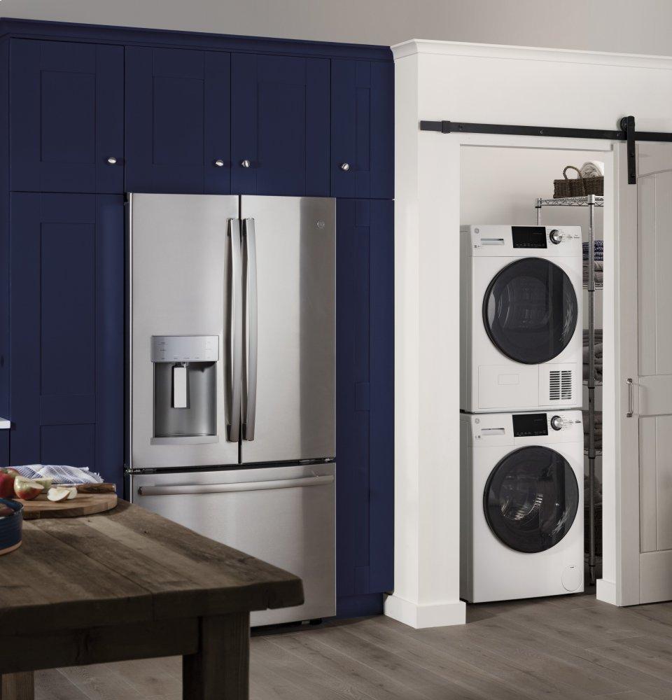 Ge Appliances GFW148SSMWW Ge® 24" 2.4 Cu. Ft. Energy Star® Front Load Washer With Steam