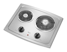 Whirlpool RCS2012RS 21-Inch Electric Cooktop With Stainless Steel Surface