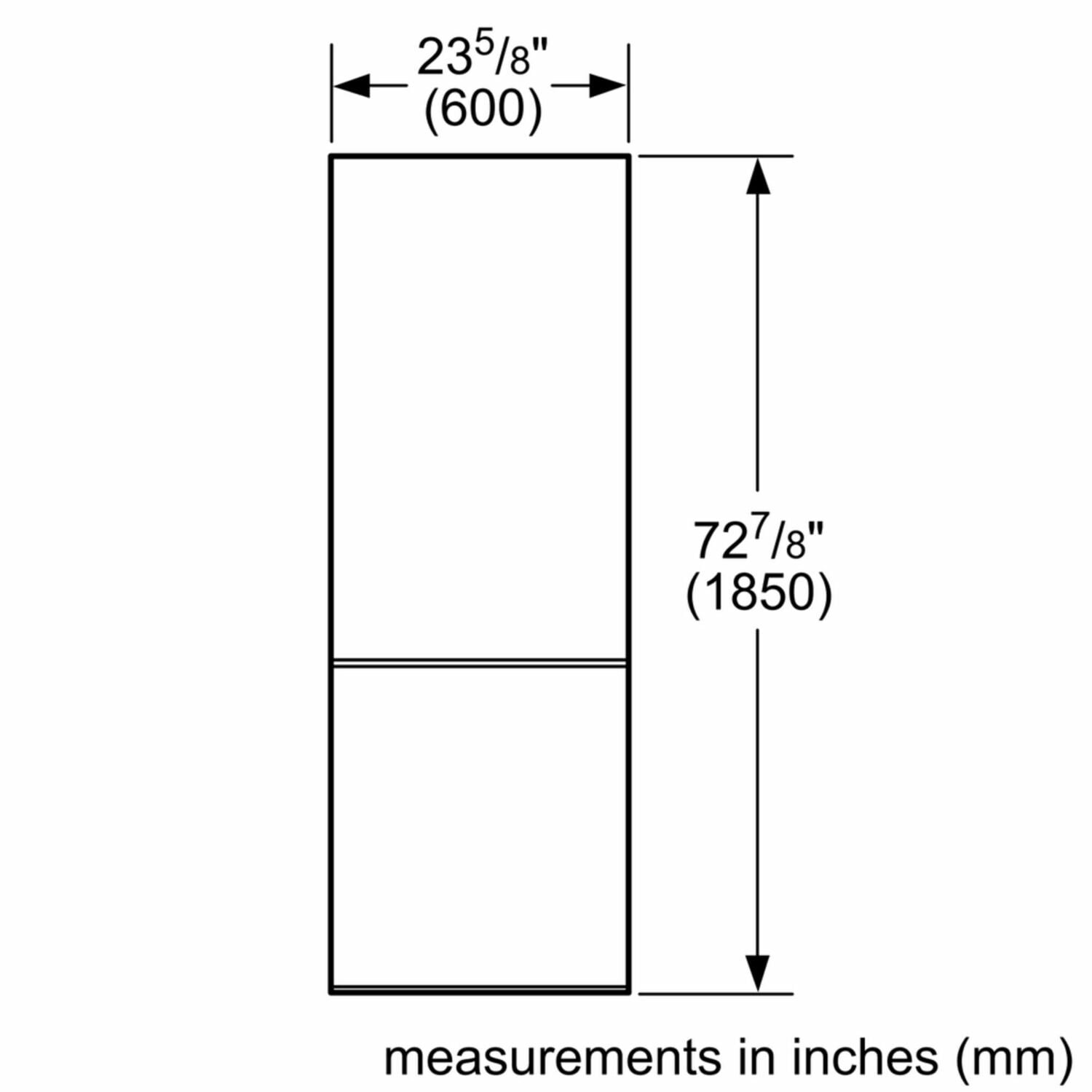 Bosch B10CB80NVB 800 Series, Free-Standing Fridge-Freezer-Black Glass Door