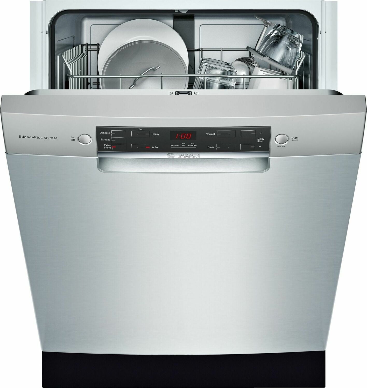 Bosch SGE53X55UC 300 Series Dishwasher 24'' Stainless Steel Sge53X55Uc