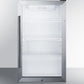 Summit SCR489OS Commercially Approved Outdoor Beverage Cooler For The Display And Refrigeration Of Beverages And Sealed Food, Freestanding Use With Glass Door And Black Cabinet