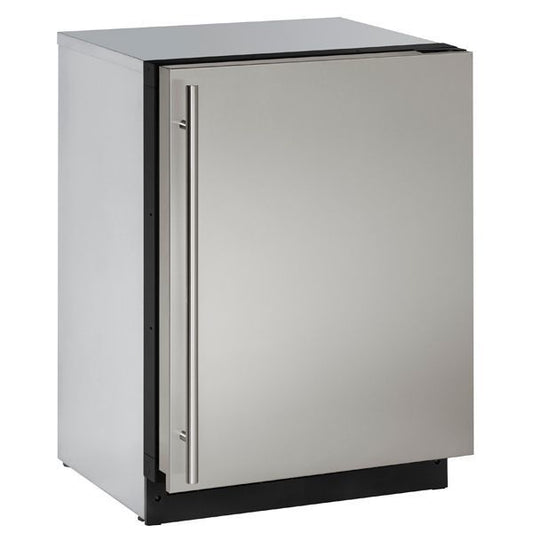 U-Line U3024RS00B 3024R 24" Refrigerator With Stainless Solid Finish And Field Reversible Door Swing (115 V/60 Hz Volts /60 Hz Hz)