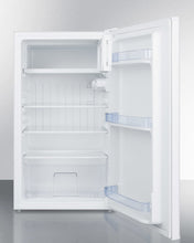 Summit CM406WBIADA Built-In Undercounter Refrigerator-Freezer In White For Use In Ada Compliant Settings