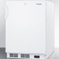 Summit ACF48W Built-In Undercounter Frost-Free All-Freezer For General Purpose Use, With White Exterior, Digital Thermostat, And Lock