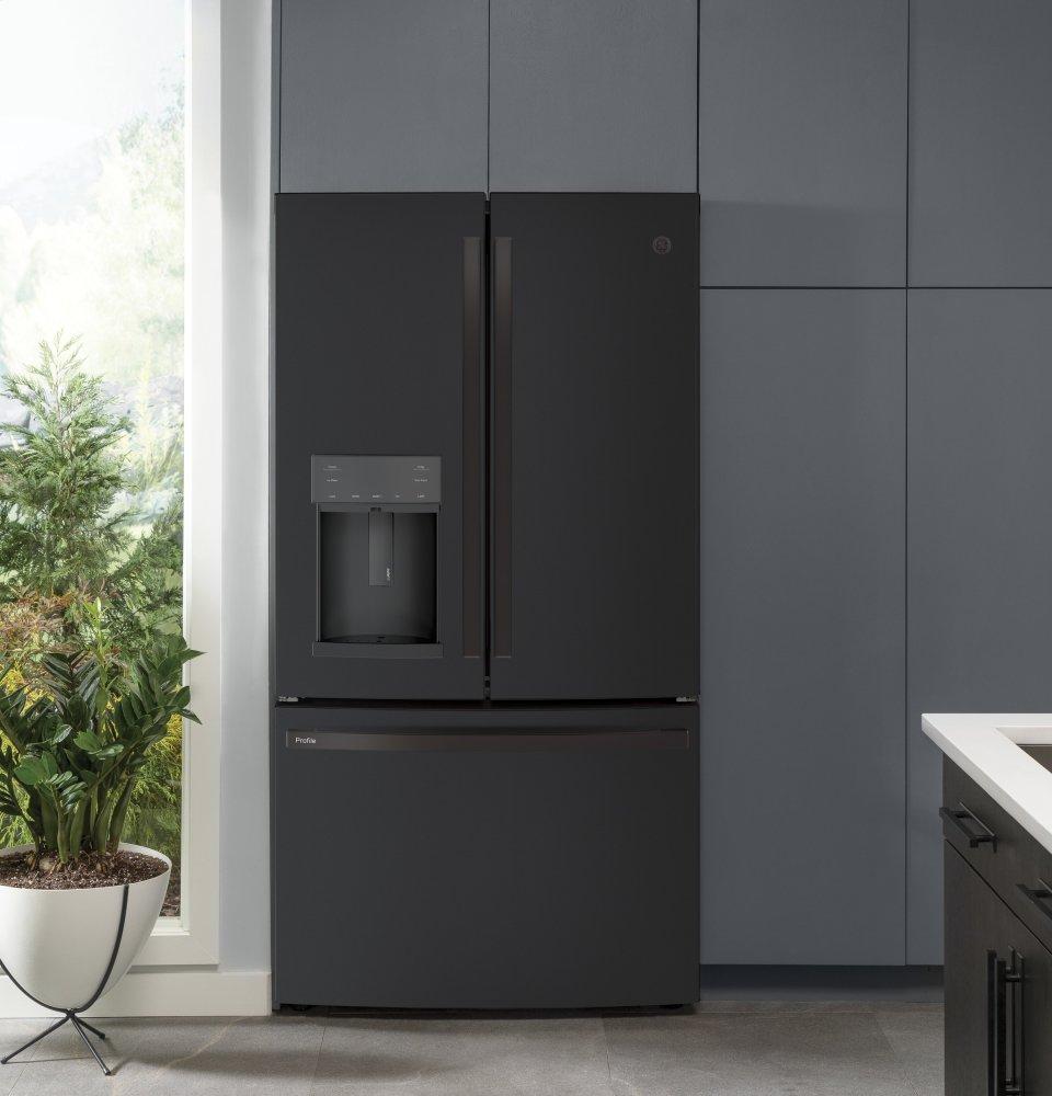 Ge Appliances PYE22KELDS Ge Profile™ Series Energy Star® 22.1 Cu. Ft. Counter-Depth French-Door Refrigerator With Hands-Free Autofill