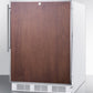 Summit FF6LBIFRADA Ada Compliant All-Refrigerator For Built-In General Purpose Use, Auto Defrost W/Lock, Ss Door Frame For Slide-In Panels, And White Cabinet