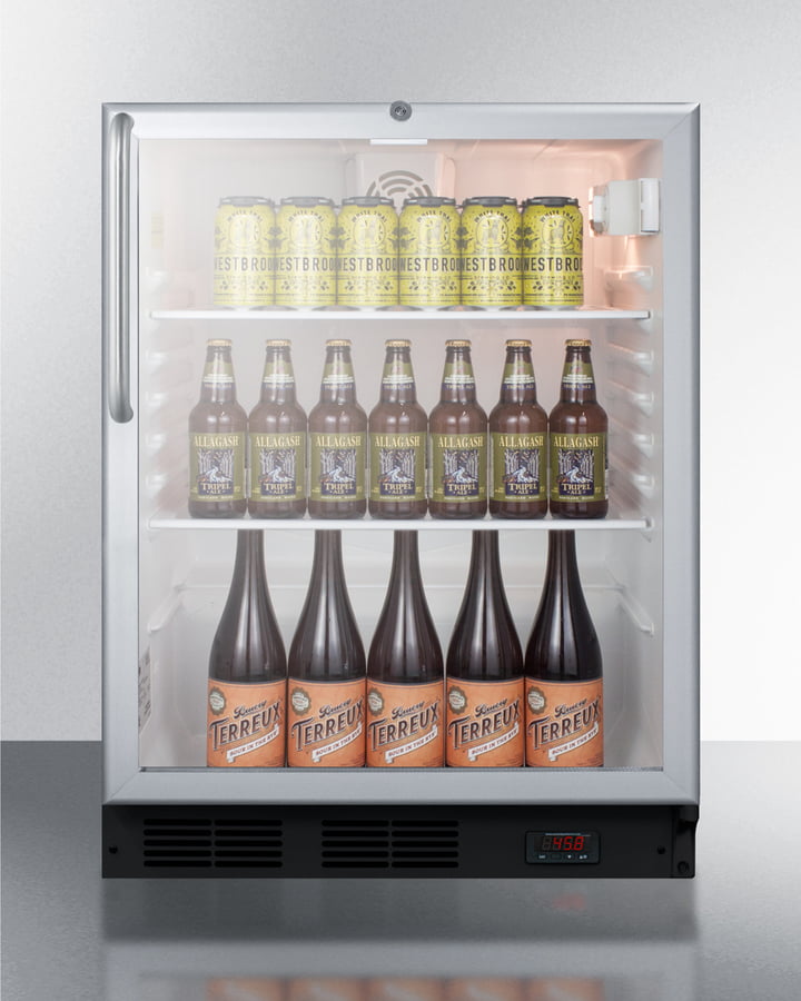 Summit SCR600BGLDTPUBCSS 24" Wide Craft Beer Pub Cellar