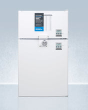 Summit CP351WLLF2PLUS2 Compact Two-Door Cycle Defrost Refrigerator-Freezer With Combination Lock And Nist Calibrated Thermometers
