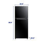 Element Appliance ENR10TFGBB Element 10.1 Cu. Ft. Top Freezer Refrigerator - Black