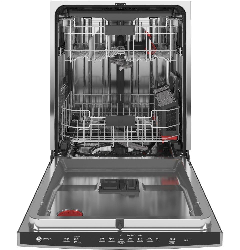 Ge Appliances PDP715SYNFS Ge Profile&#8482; Fingerprint Resistant Top Control With Stainless Steel Interior Dishwasher With Sanitize Cycle & Dry Boost With Fan Assist