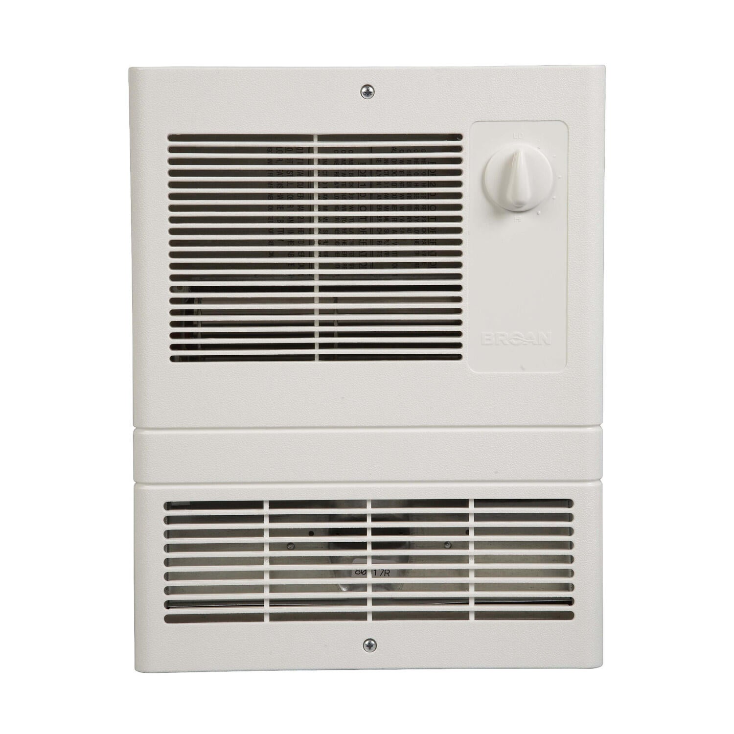Broan 9810WH Broan® Wall Heater, High-Capacity, 1000W Heater, 120/240V
