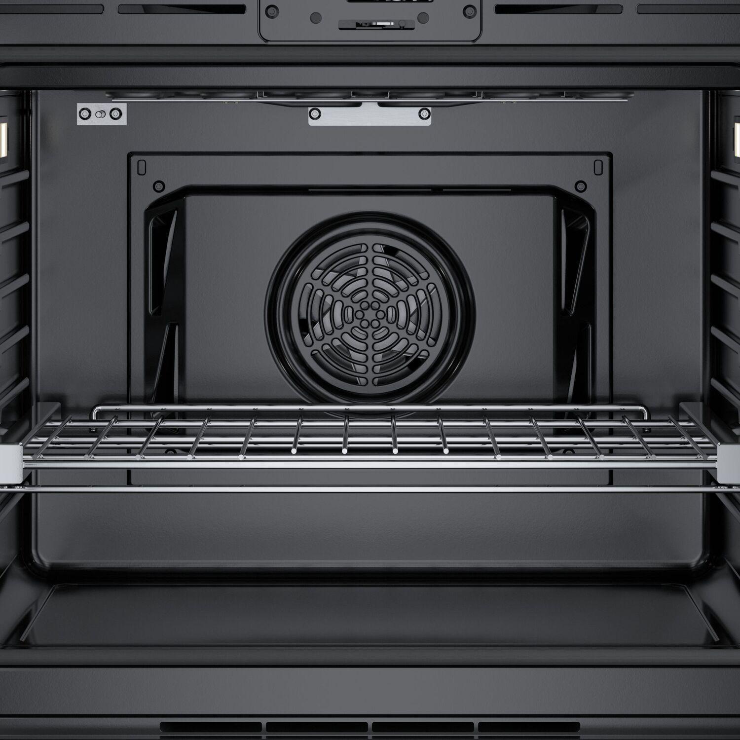 Bosch HBL8444LUC 800 Series Single Wall Oven 30'' Left Sideopening Door, Black Stainless Steel Hbl8444Luc