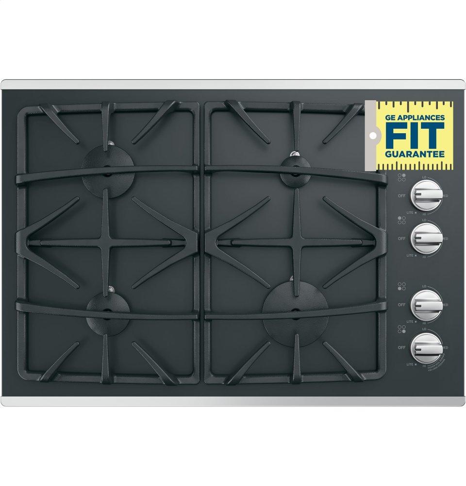 Ge Appliances JGP5530SLSS Ge® 30" Built-In Gas On Glass Cooktop With Dishwasher Safe Grates
