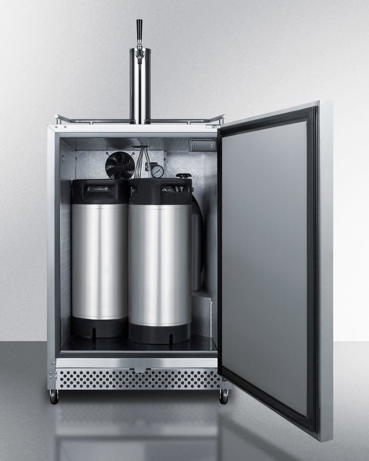 Summit SBC695OSCF 24" Wide Built-In Outdoor Coffee Kegerator