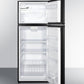 Summit FF1161KSIM Energy Star Qualified Ada Compliant Refrigerator-Freezer With Factory-Installed Icemaker And Black Stainless Steel Doors